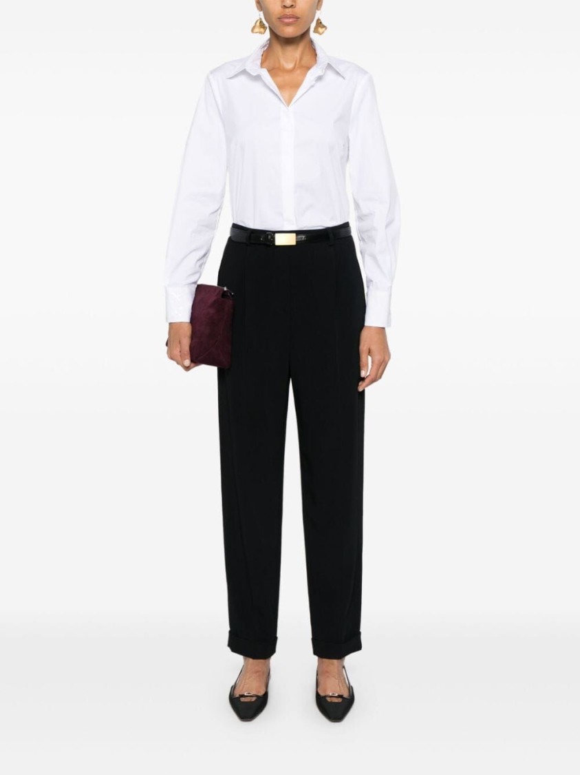 パンツ Giorgio Armani High-Waist Tailored Pants With Straight-Leg Giorgio Armani High-Waist Tailored Pants With -Leg