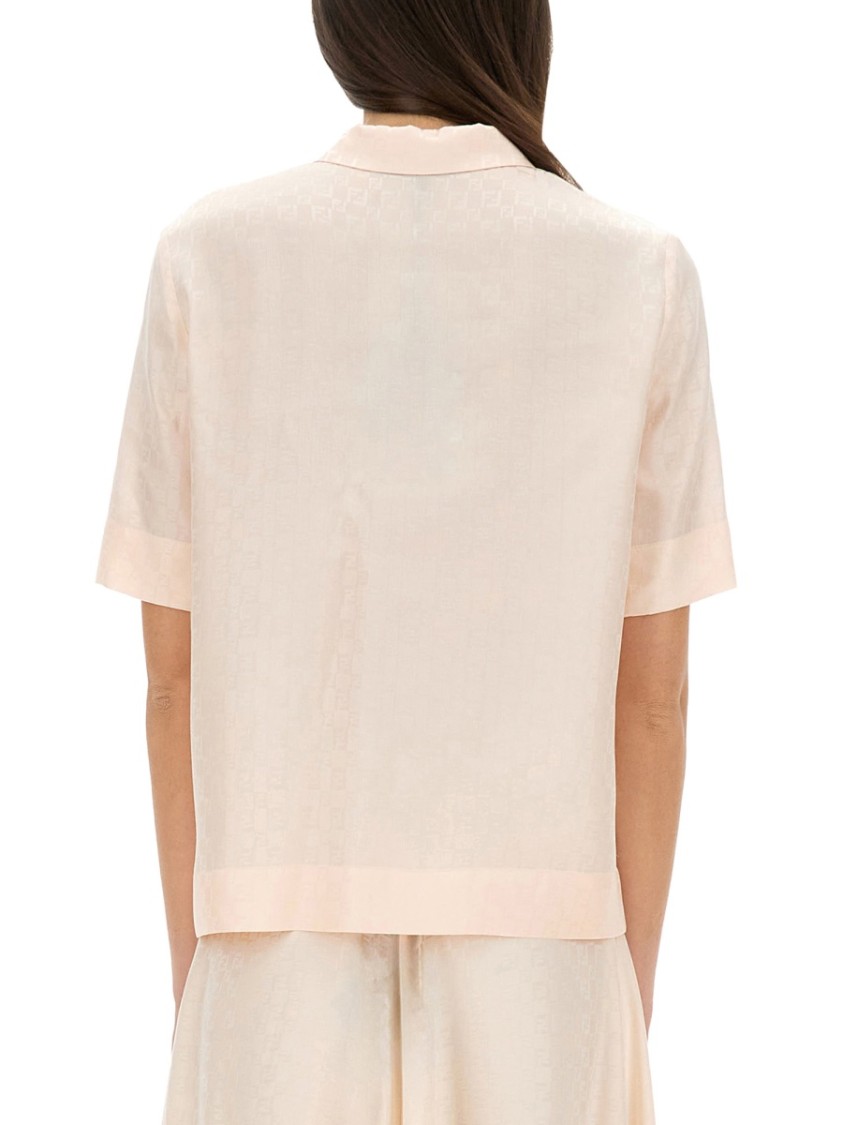 Fendi Ff Pattern Silk Shirt