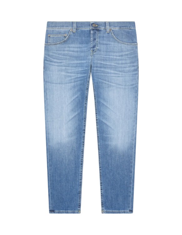 Dondup Light Blue Straight-Fit Jeans in Blue | THE LIST Dondup Light Blue Straight-Fit Jeans in Blue | THE LIST