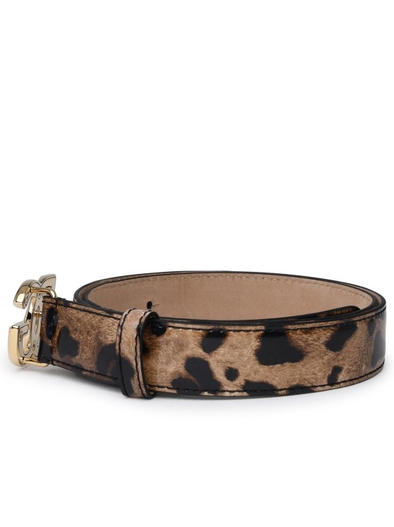 ベルト Dolce & Gabbana Two-Tone Shiny Leather Belt With Dg Logo Dolce & Gabbana Two-Tone Shiny Leather Belt With Dg Logo