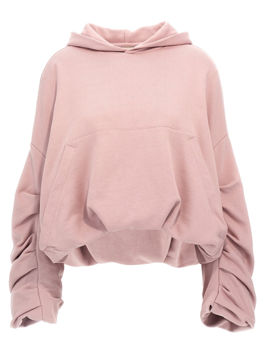 Dries Van Noten Oversized Draped Pink Sweatshirt