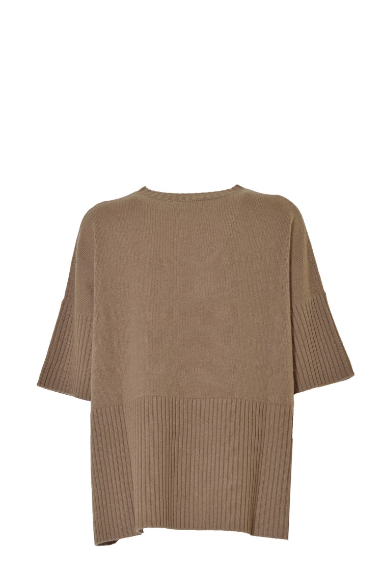 Max Mara Manto Cashmere Sweater In Camel In Brown