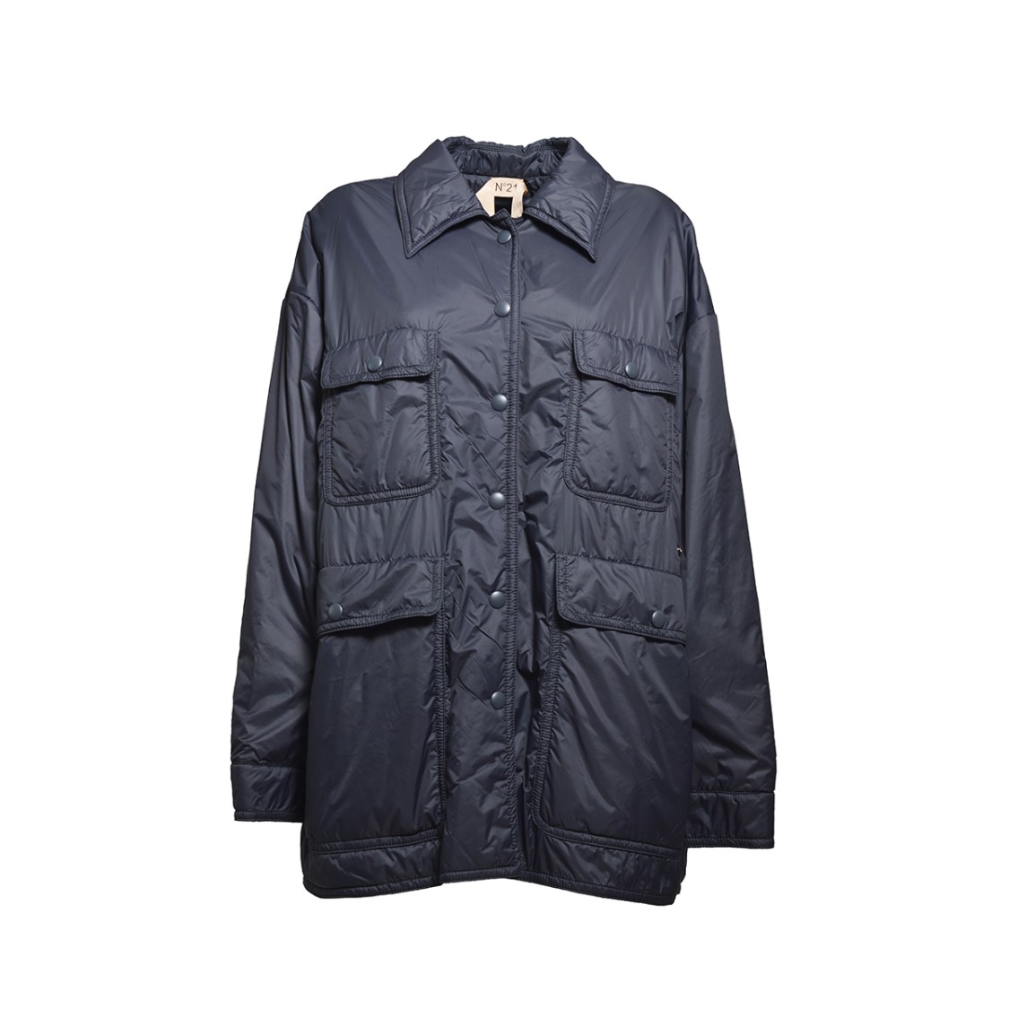 Shop N°21 Oversized Long Technical Nylon Jacket