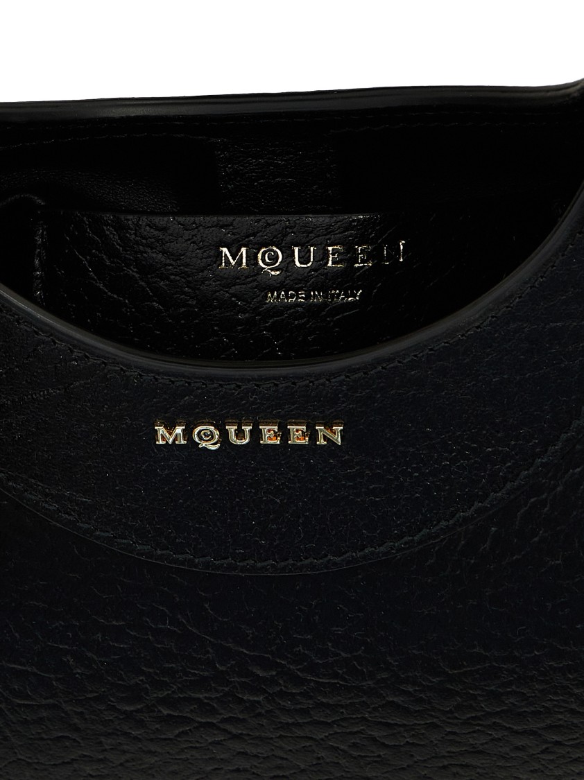 Alexander Mcqueen Mcqueen 'mini Cross-bar' Handbag In Black