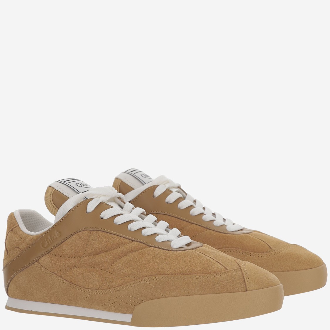 Chloé Beige Suede Sneakers