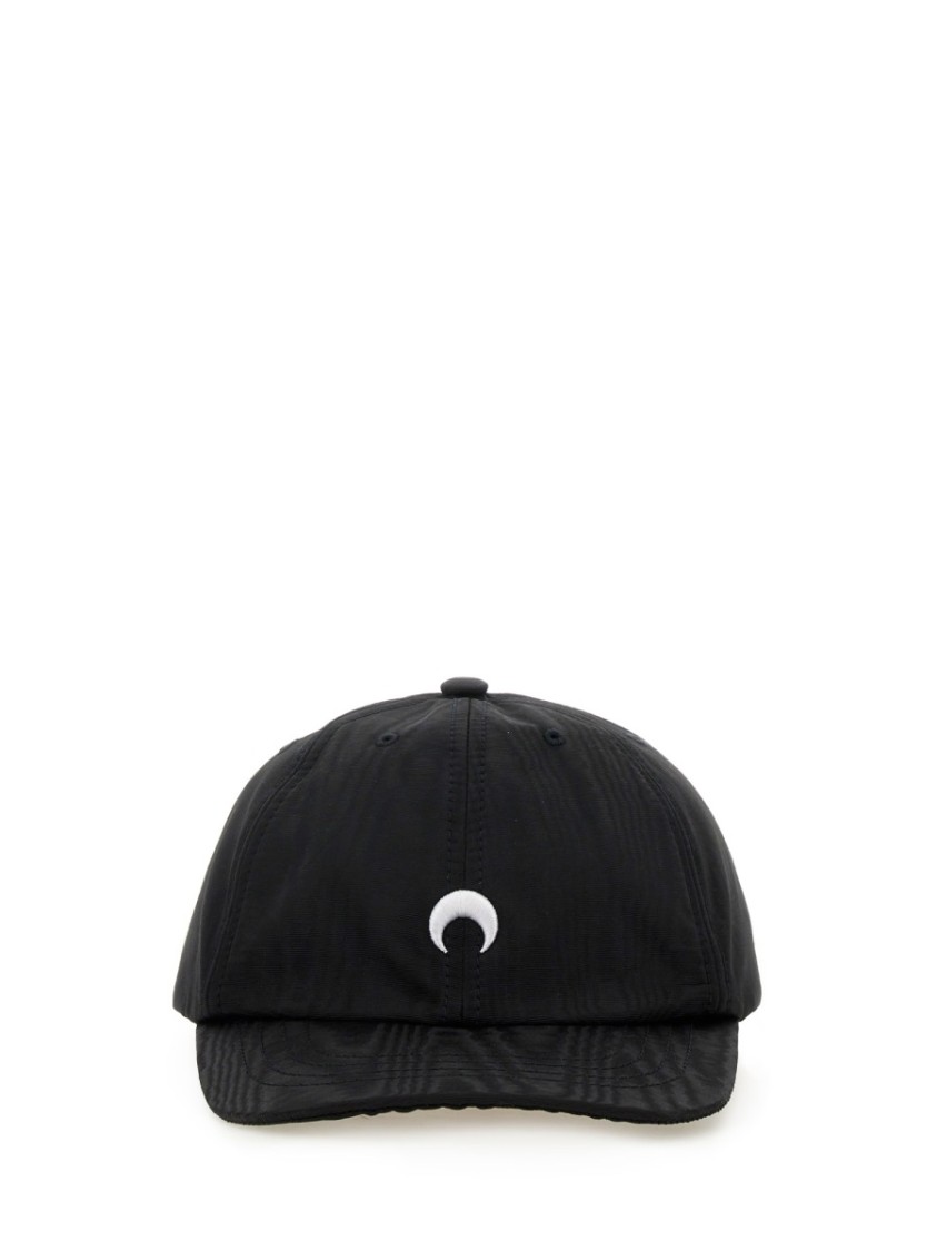 Marine Serre Structured Black Baseball Cap