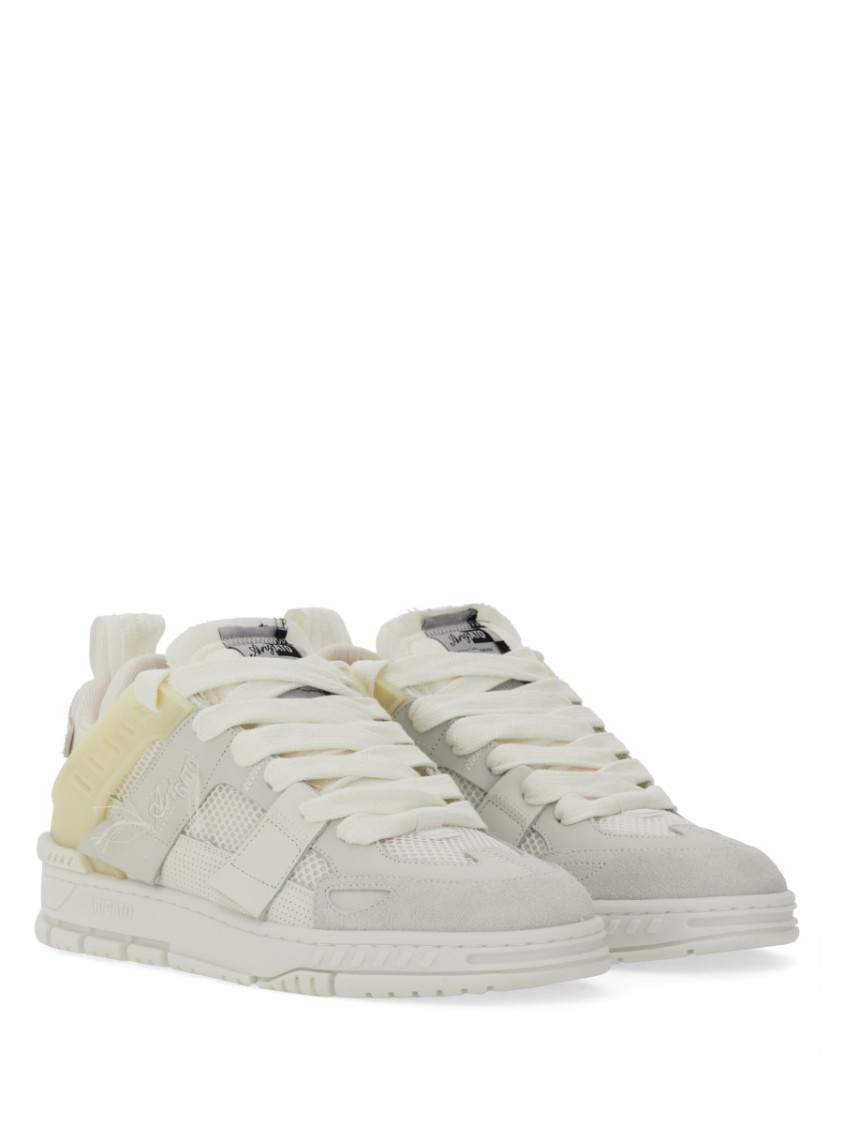 Axel Arigato Area Patchwork Low-top Sneakers In Grey