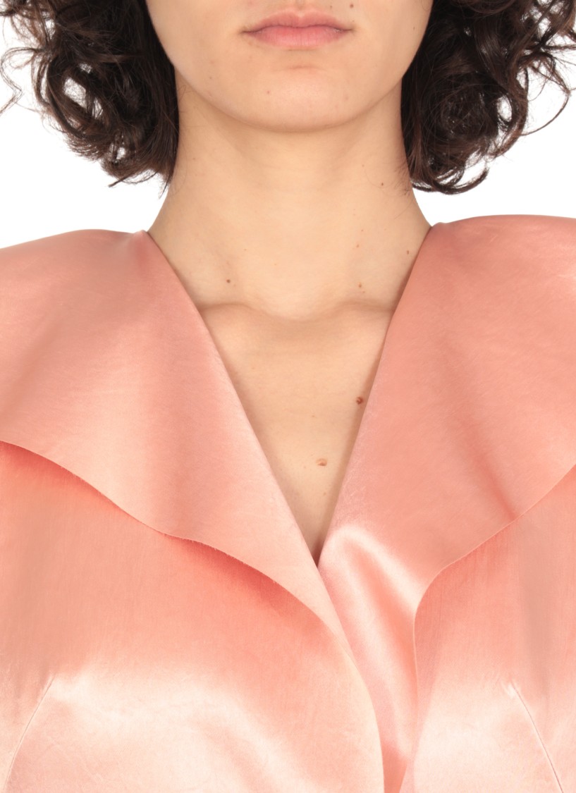 Shop Philosophy Di Lorenzo Serafini Pink Satin Dress