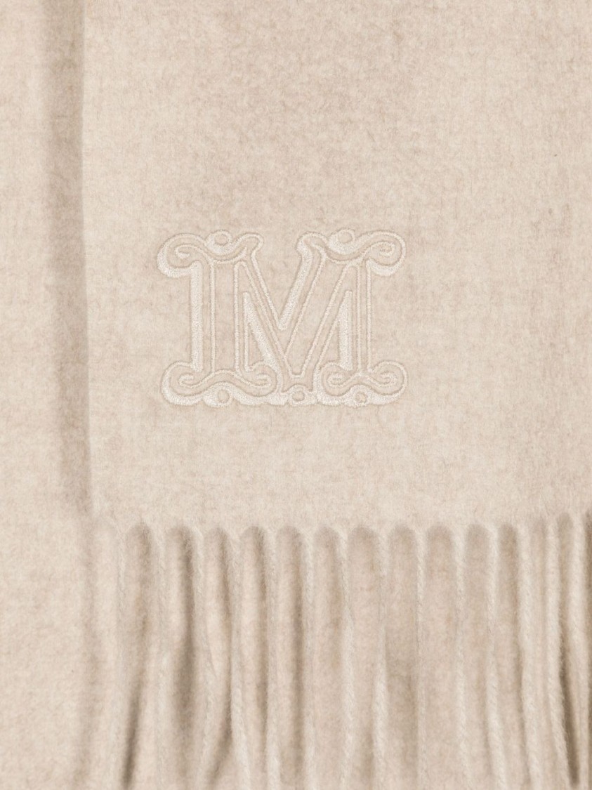 Max Mara Rectangular Scarf In Neutrals