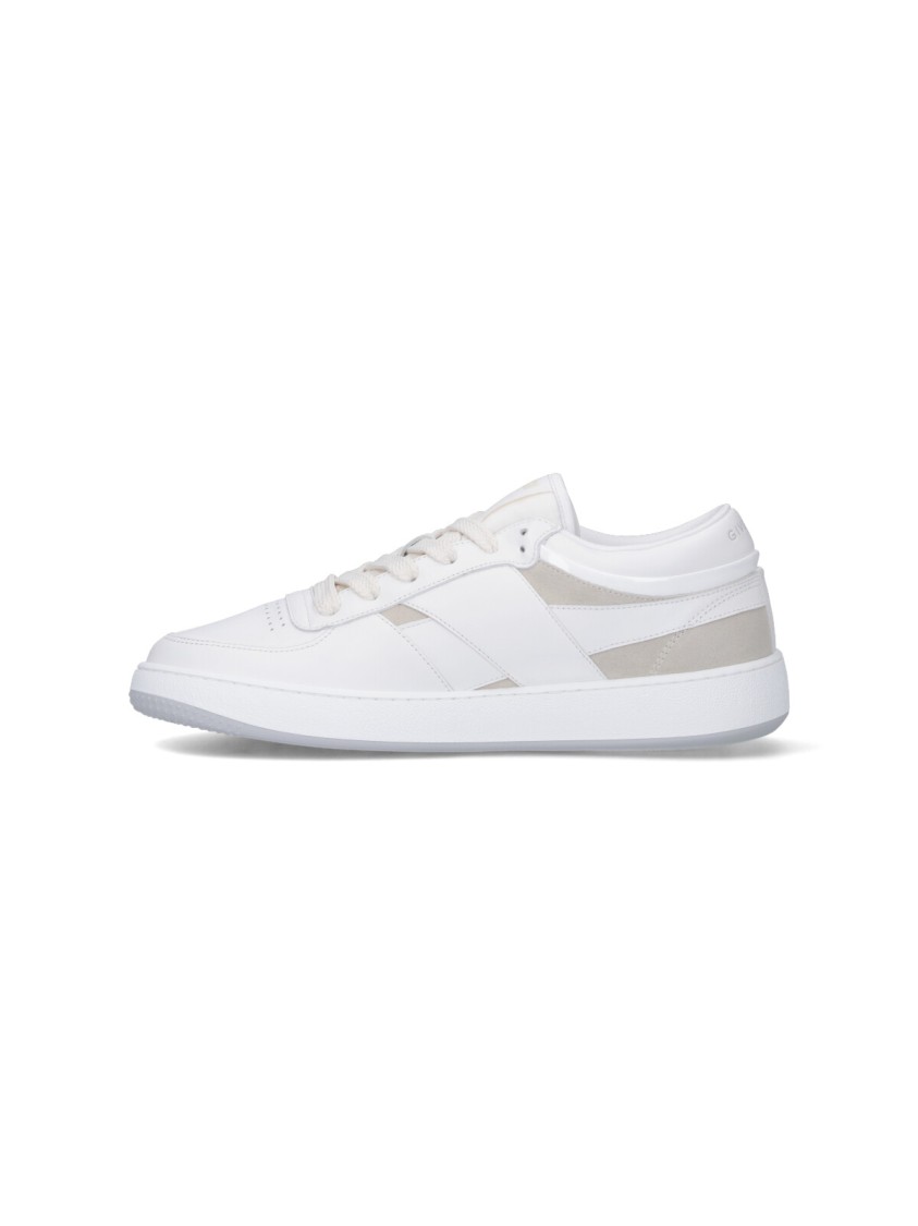 Givenchy G Move White Low Top Sneakers With Logo Detail On The Side In Leather Man In White