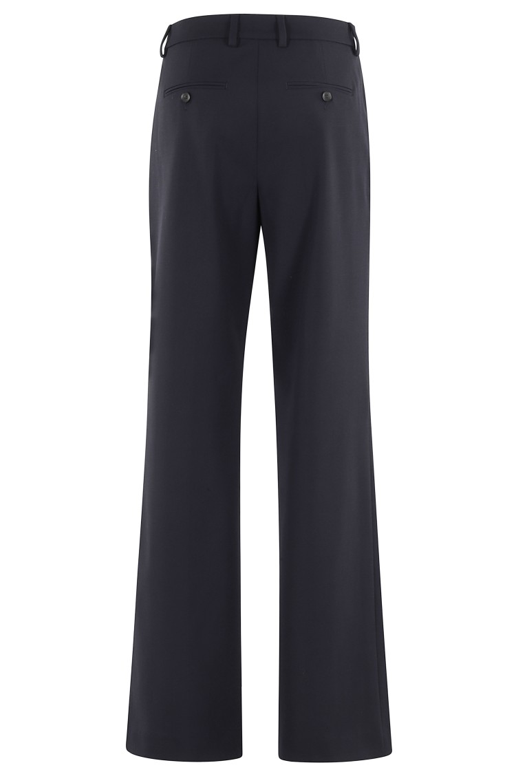 Seventy High-waisted Blue Trousers With Four-pocket Design In Blue
