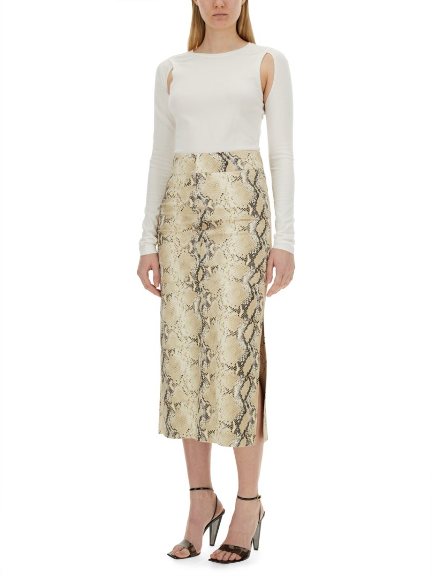 HELMUT LANG HELMUT LANG LONG-SLEEVED CUT-OUT TOP WITH EDGY SILHOUETTE