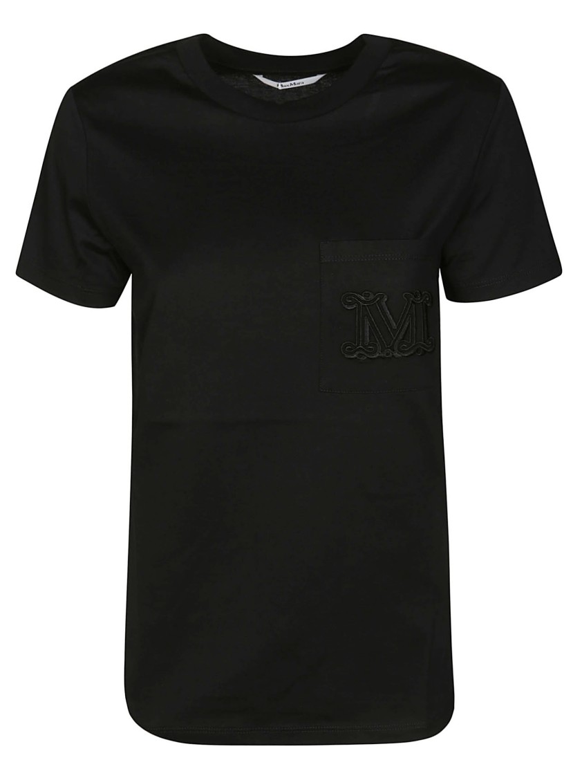 Max Mara Short-sleeved T-shirt With Embroidered Logo