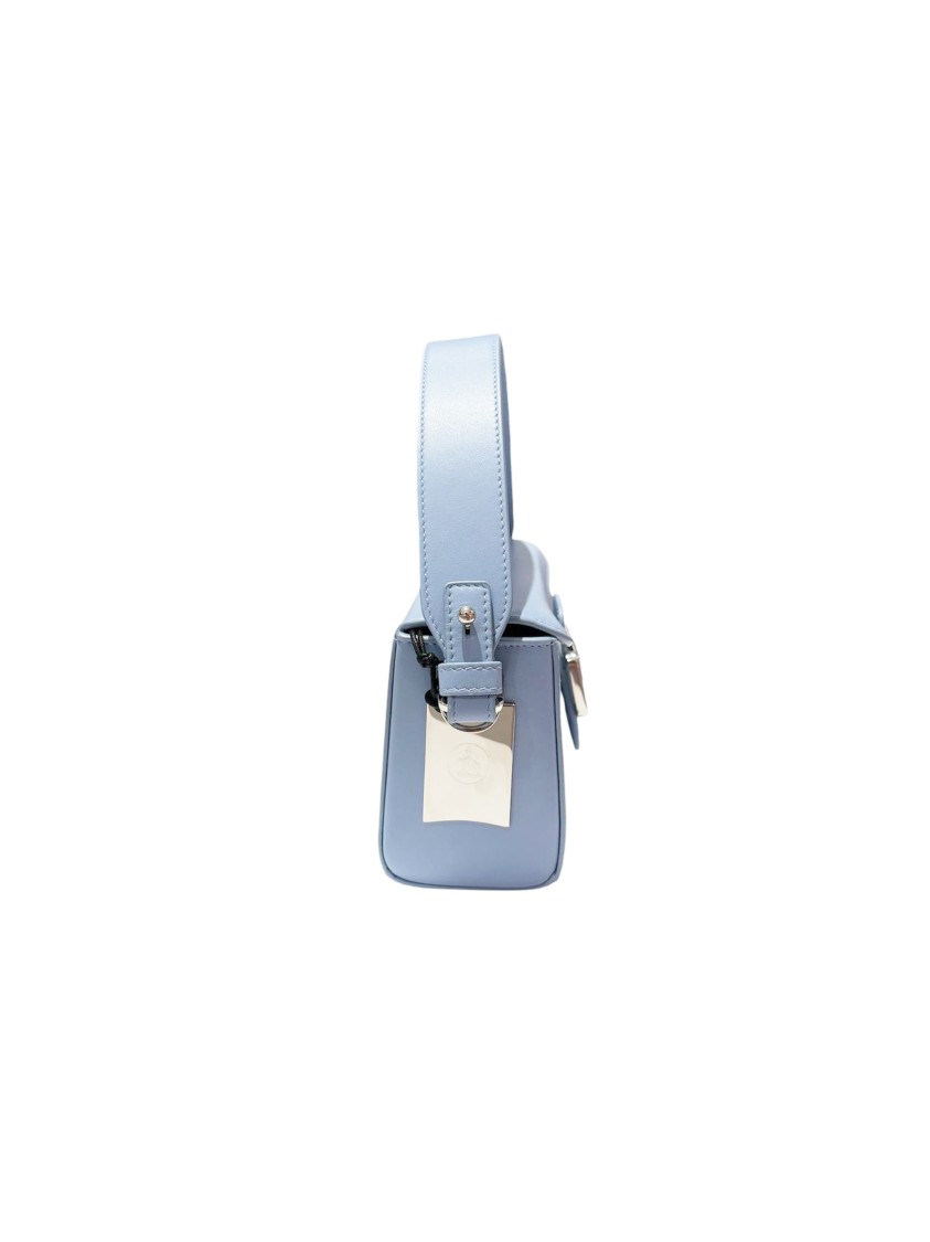 Lanvin Pencil Box Bag Nano With Strap In Blue