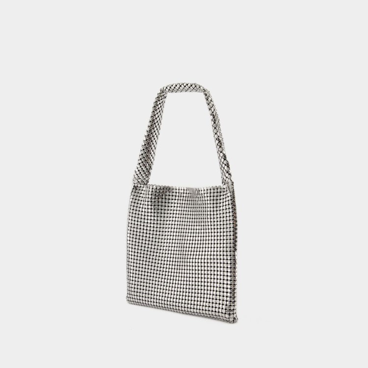 Medium Silver Pixel Shoulder Bag - Rabanne - Aluminium - Sil