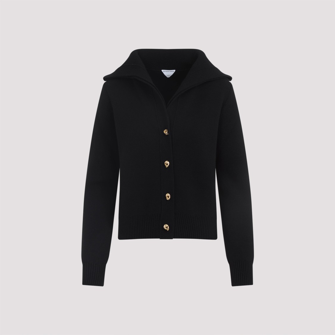 Bottega Veneta Wool Cardigan In Black