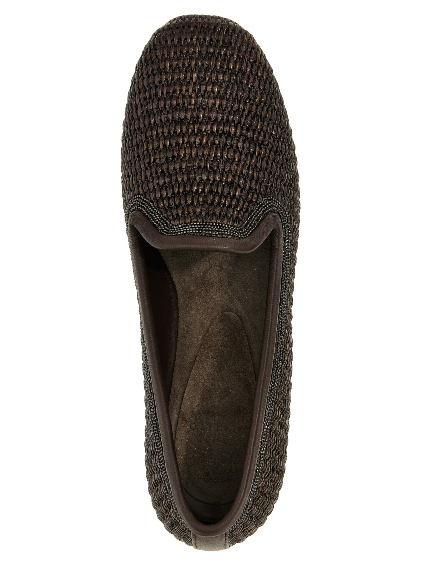 【関税込み】BRUNELLO CUCINELLI PRECIOUS TRIM' SLIPPERS Brunello Cucinelli 'Precious Trim' Slippers Flat | THE LIST