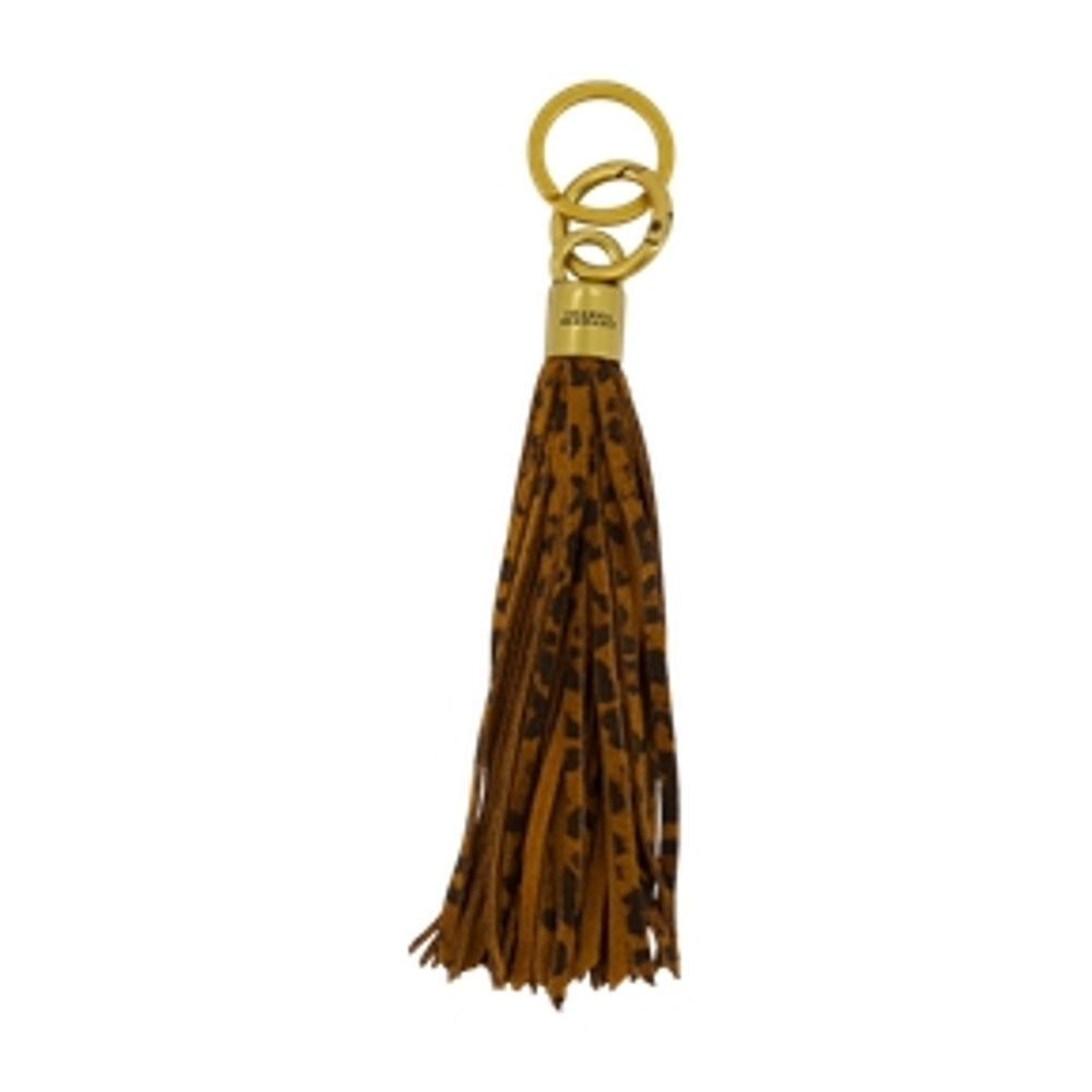Isabel Marant Tassel Classic Gb Keyring - Leather - Printed In Black