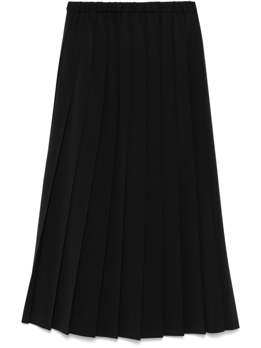 JUNYA WATANABE JUNYA WATANABE PLEATED MIDI SKIRT WITH FLARED DESIGN