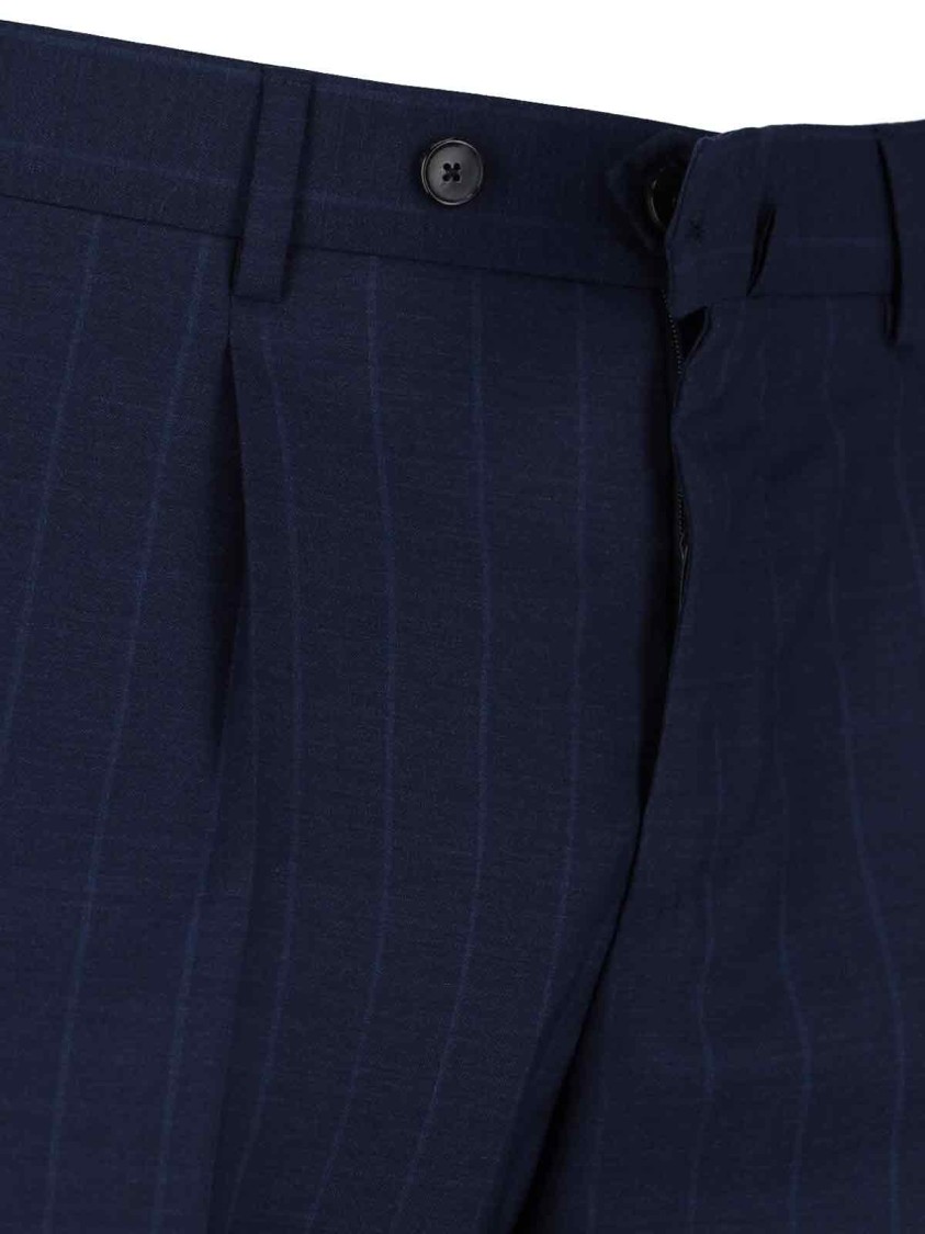 Caruso Double-breasted Complete In Blue