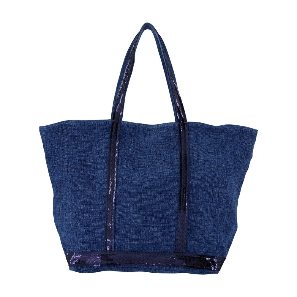 Vanessa Bruno L Zippe Shopper Bag - Linen - Blue In Blue