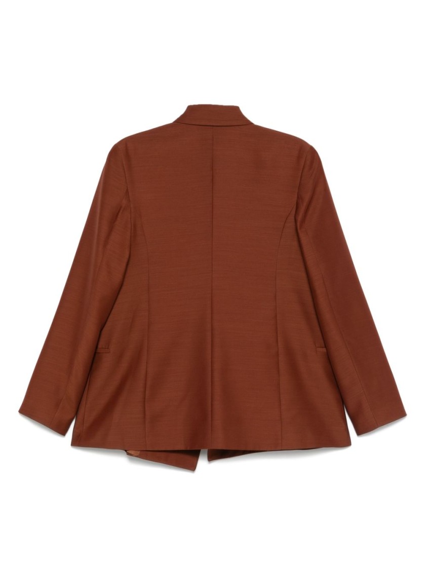 Bite Studios Open-front Blazer In Red