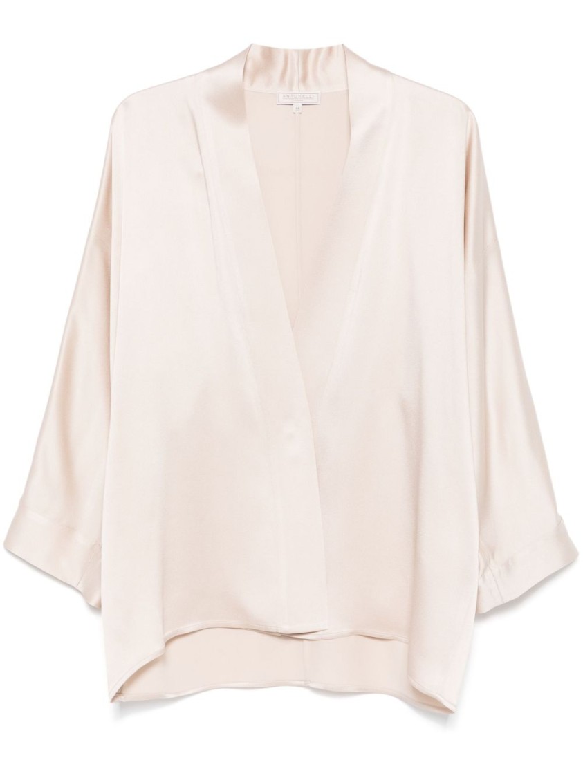 Shop Antonelli Relaxed Fit Blouse With Deep V-neckline