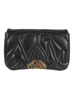 ショルダーバッグ・ポシェット Alexander Mcqueen The Mini Peak Crossbody - Leather - Black McQueen The Peak Mini Leather Cross-body Bag in Black | Lyst