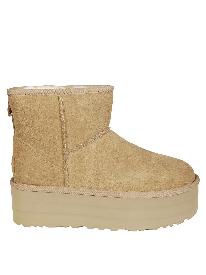 Ugg W Classic Mini Platform Boots In Brown
