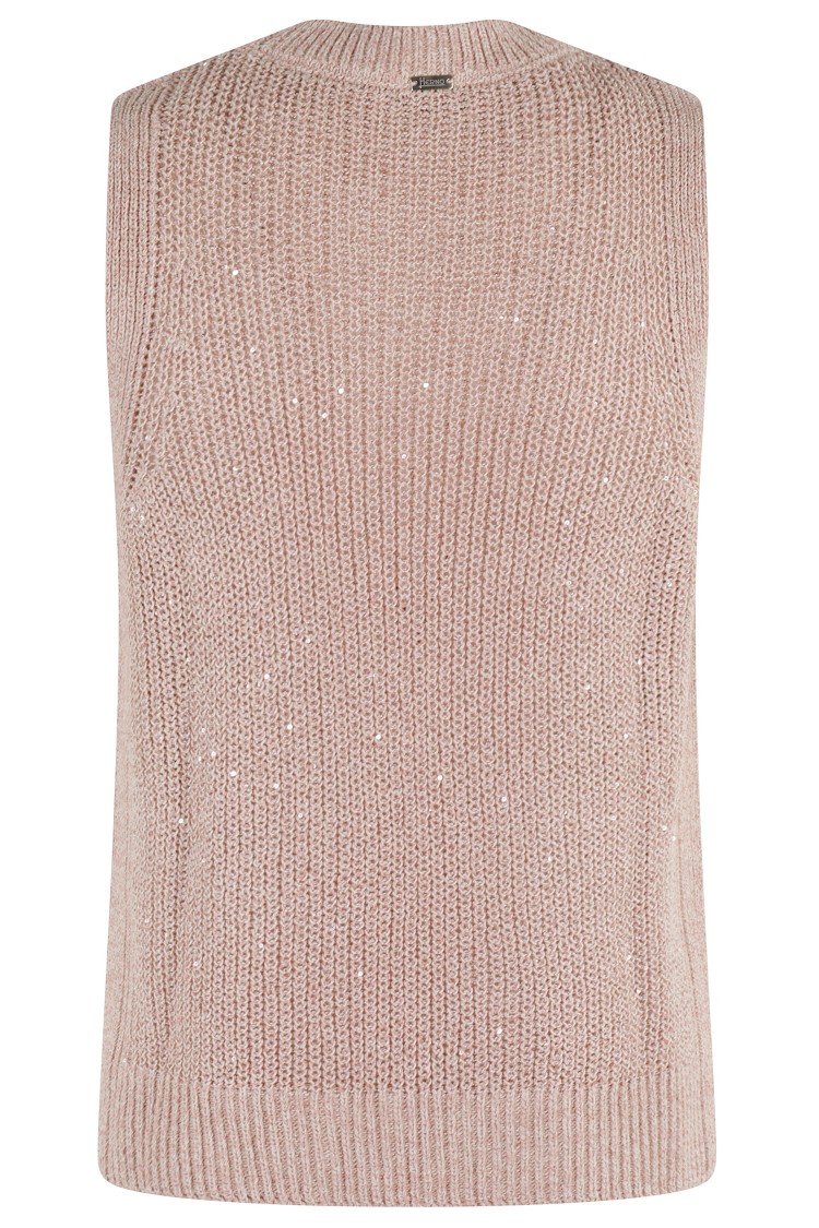 Herno Sleeveless Lightweight Top With Sequins
