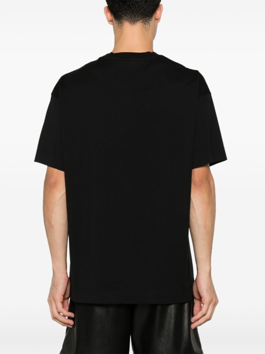 Givenchy Logo-embossed T-shirt In Black