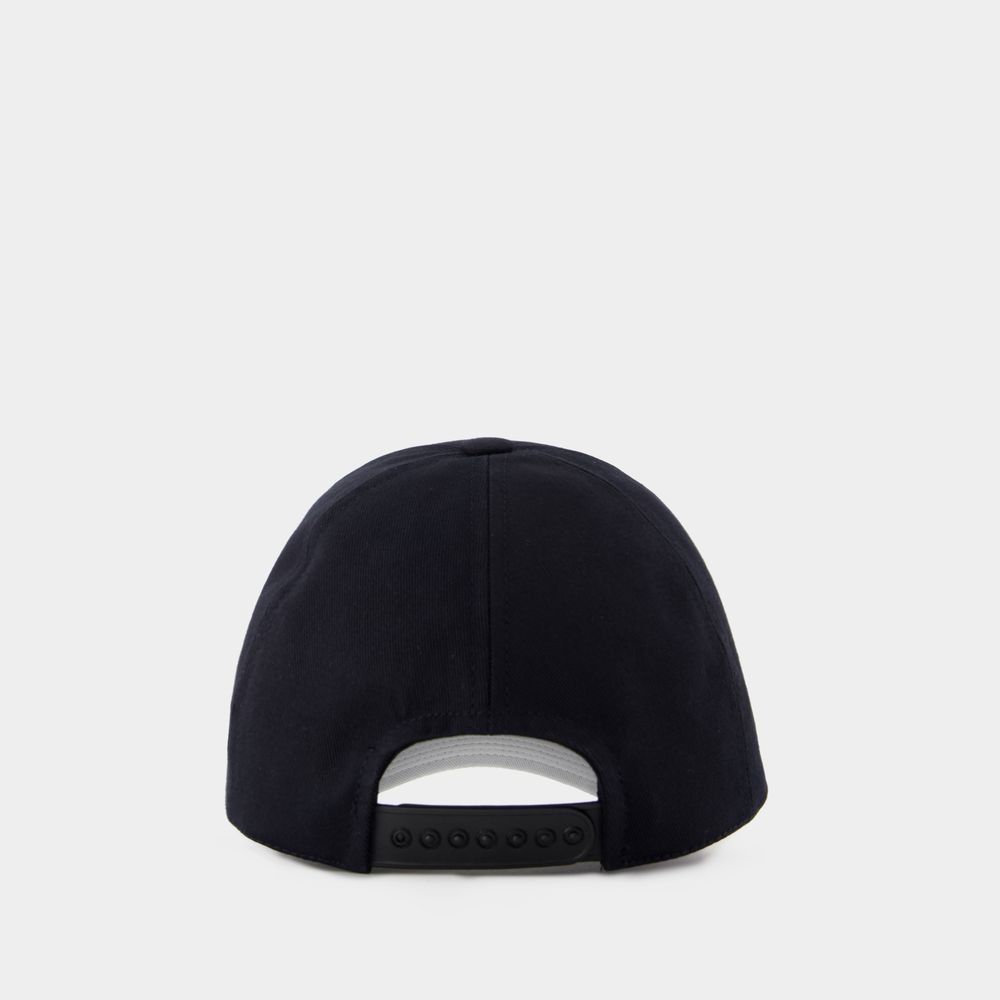 Courrèges Signature Cap - Cotton - Black | ModeSens