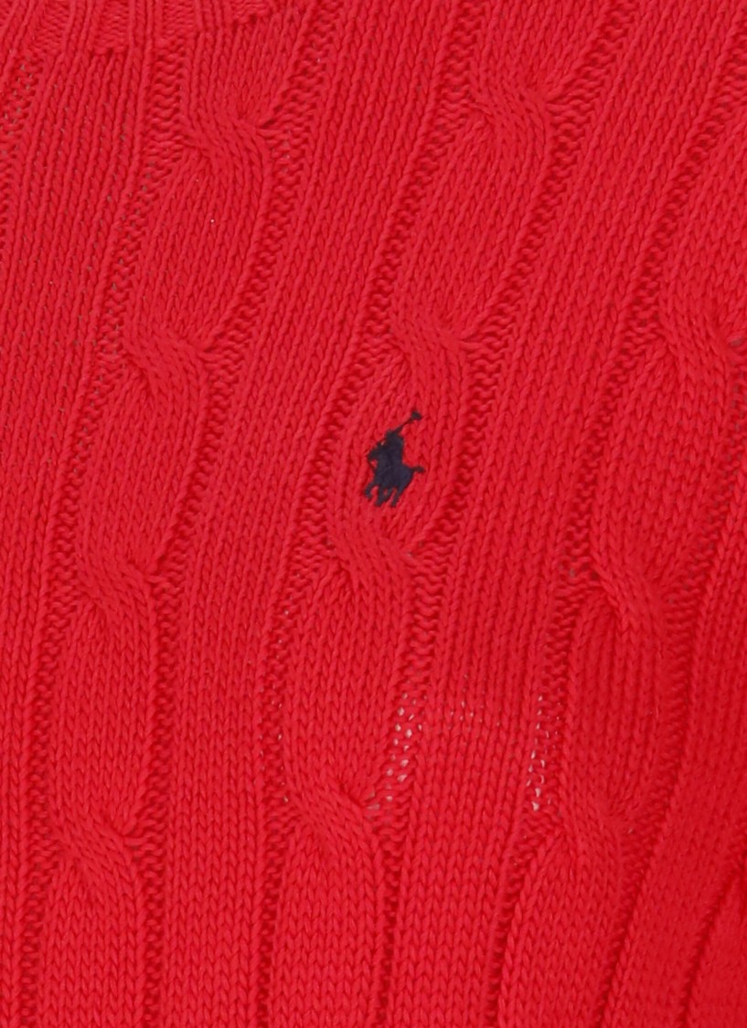 Shop Polo Ralph Lauren Red Cotton Sweater