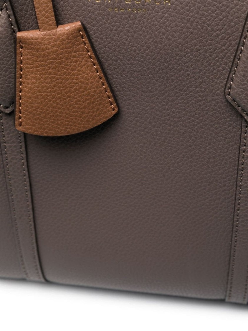 Tory Burch Perry Triple-compartment Tote In Gray
