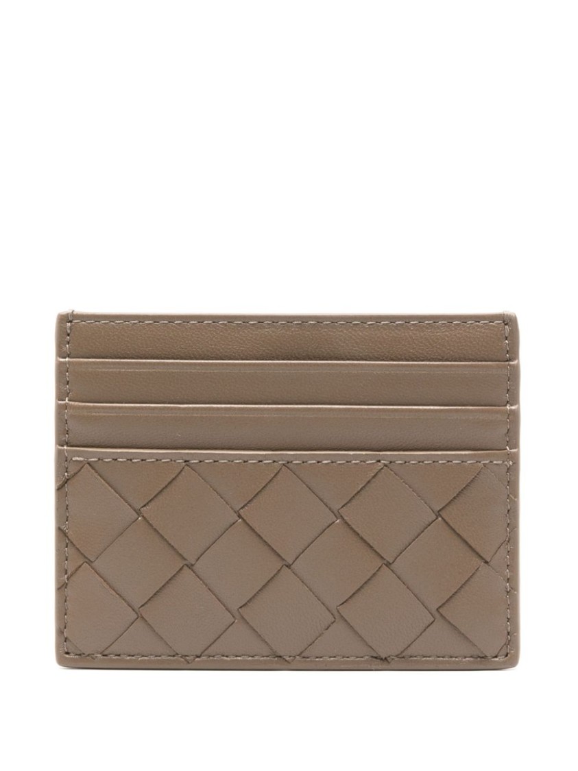Bottega Veneta Woven Texture Cardholder With Multiple Slots