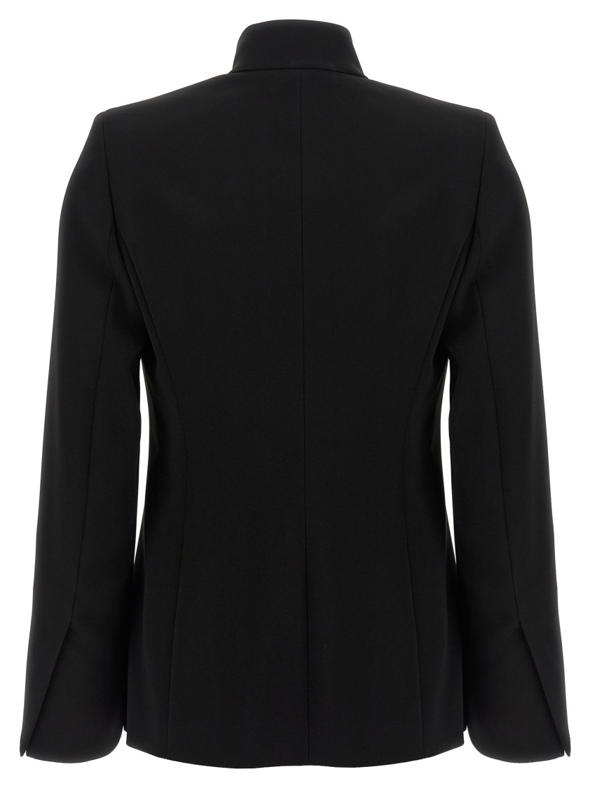Max Mara Tailored Suit With Long Sleeves And Notched Lapel In Black