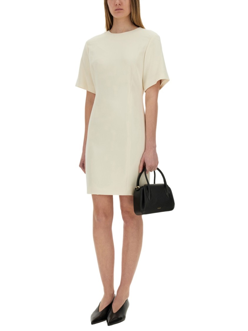 Theory Boxy Short Dress In Neutrals