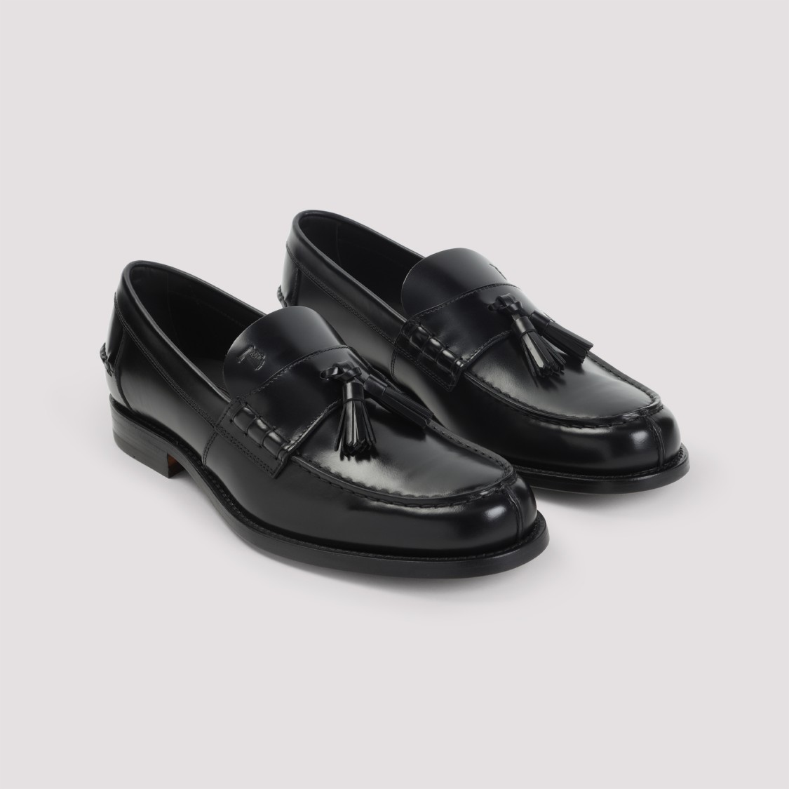 Tod's Black Nappa Leather Loafer In Black