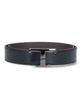 【TOD'S 】 Timeless Buckled Reversible Belt Man MULTICOLOUR T Timeless Reversible Belt in Leather