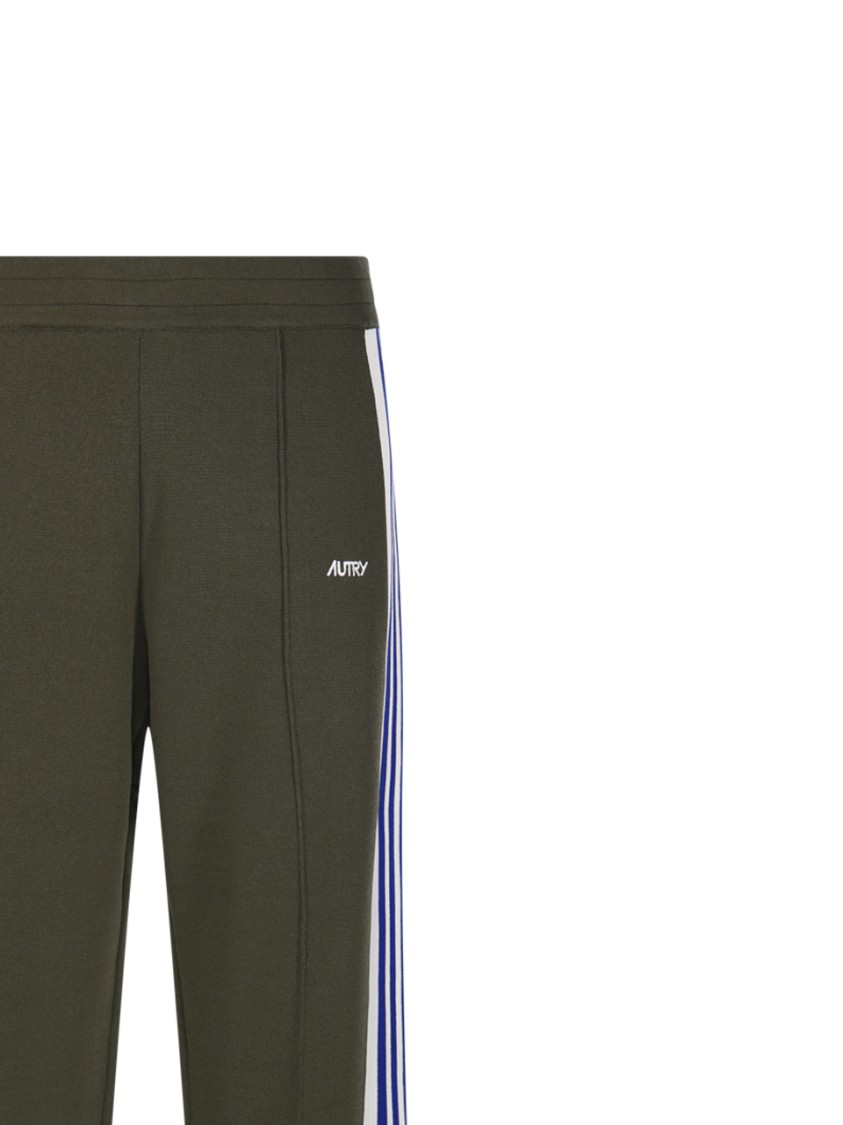 Shop Autry Relaxed Straight Leg Active Pants In Green