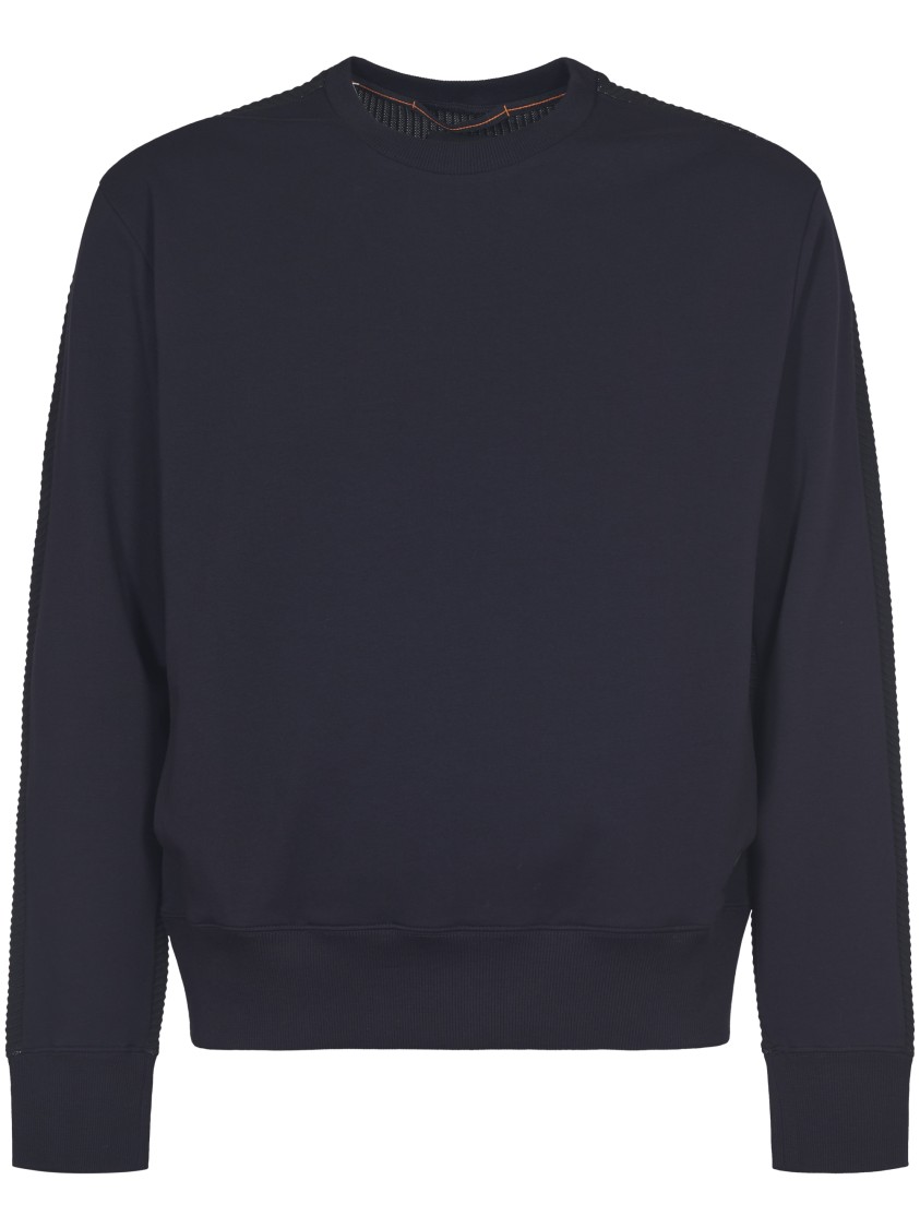 Parajumpers Crew Neck Black Sweater In Blue