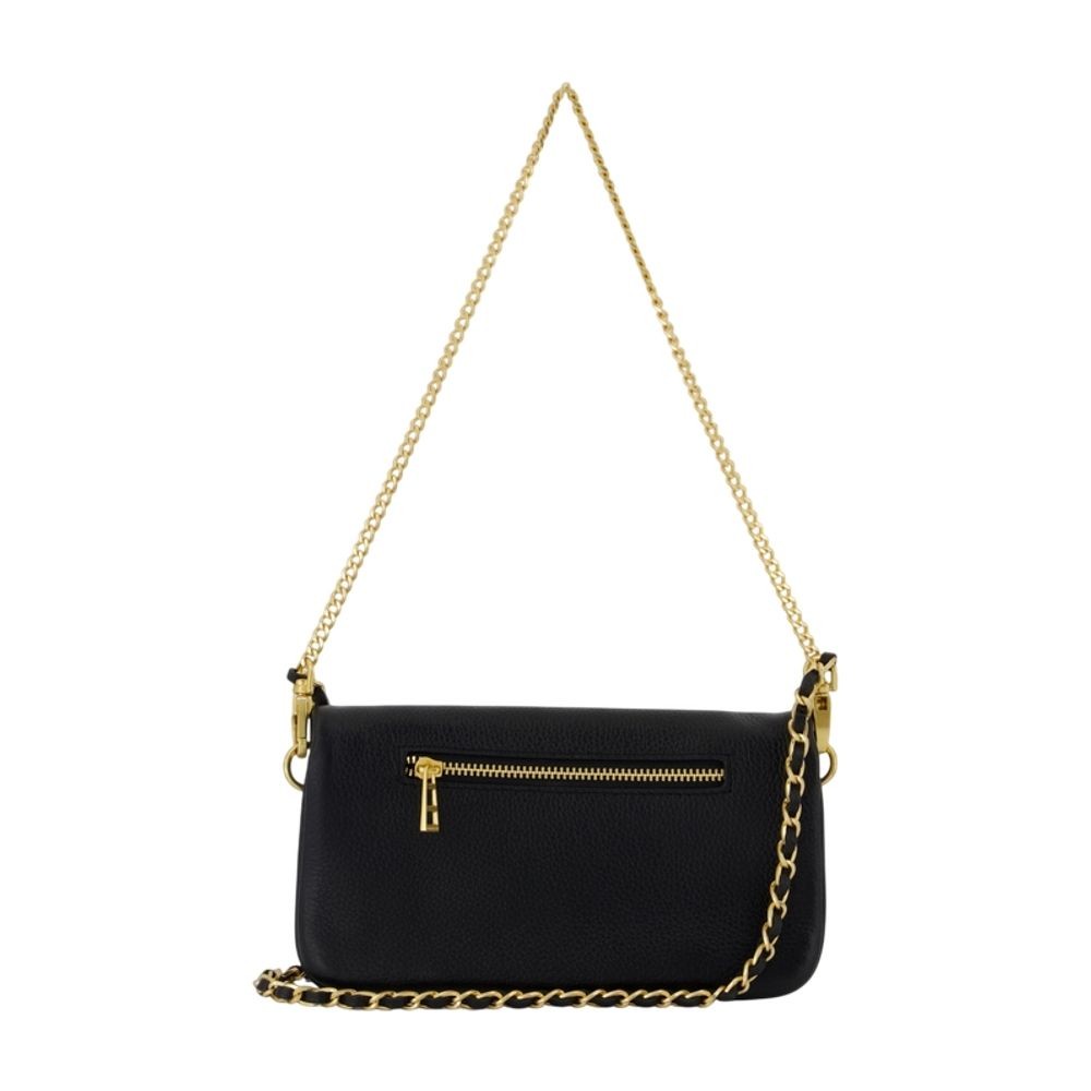 Zadig & Voltaire Rock Nano Wallet On Chain - Leather - Black In Black