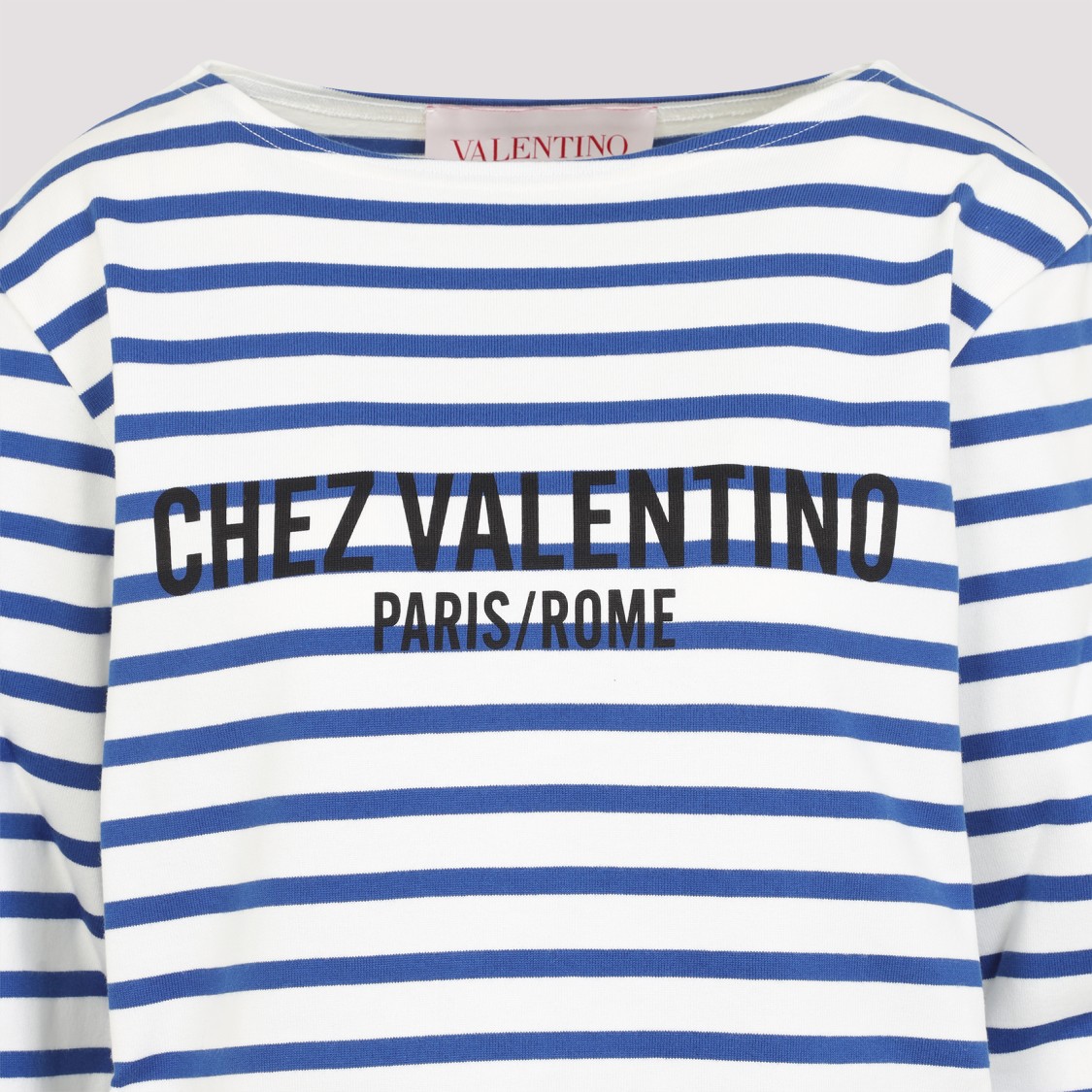 Shop Valentino Ivory White Cotton T-shirt