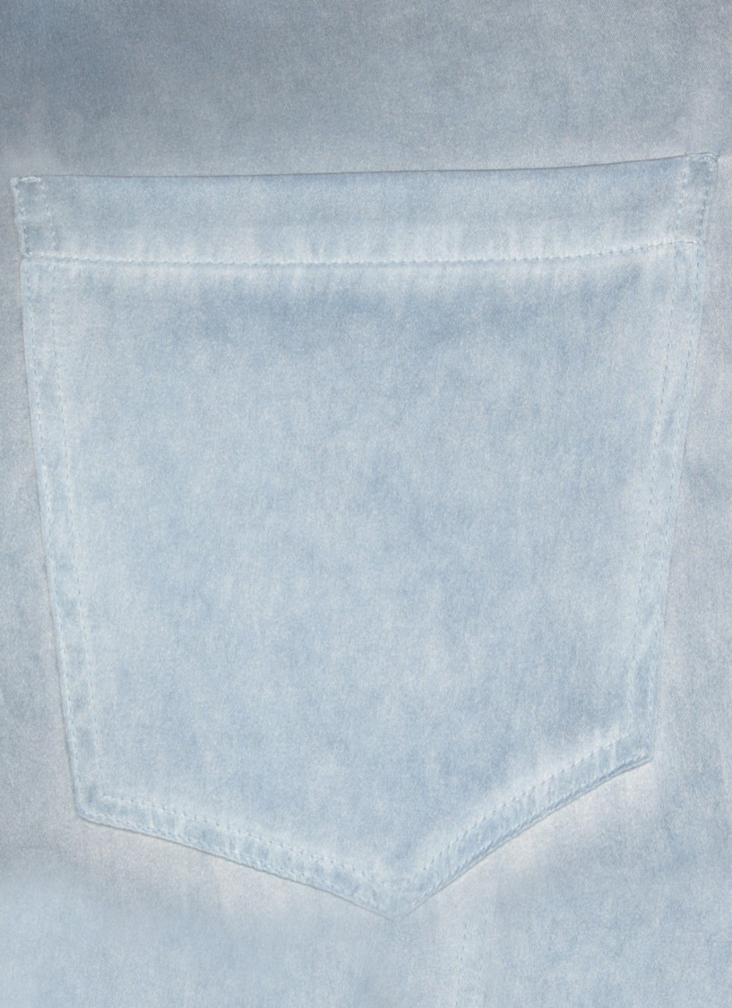Shop Kangra Cashmere Kangra Light Blue Cashmere Silk Pants