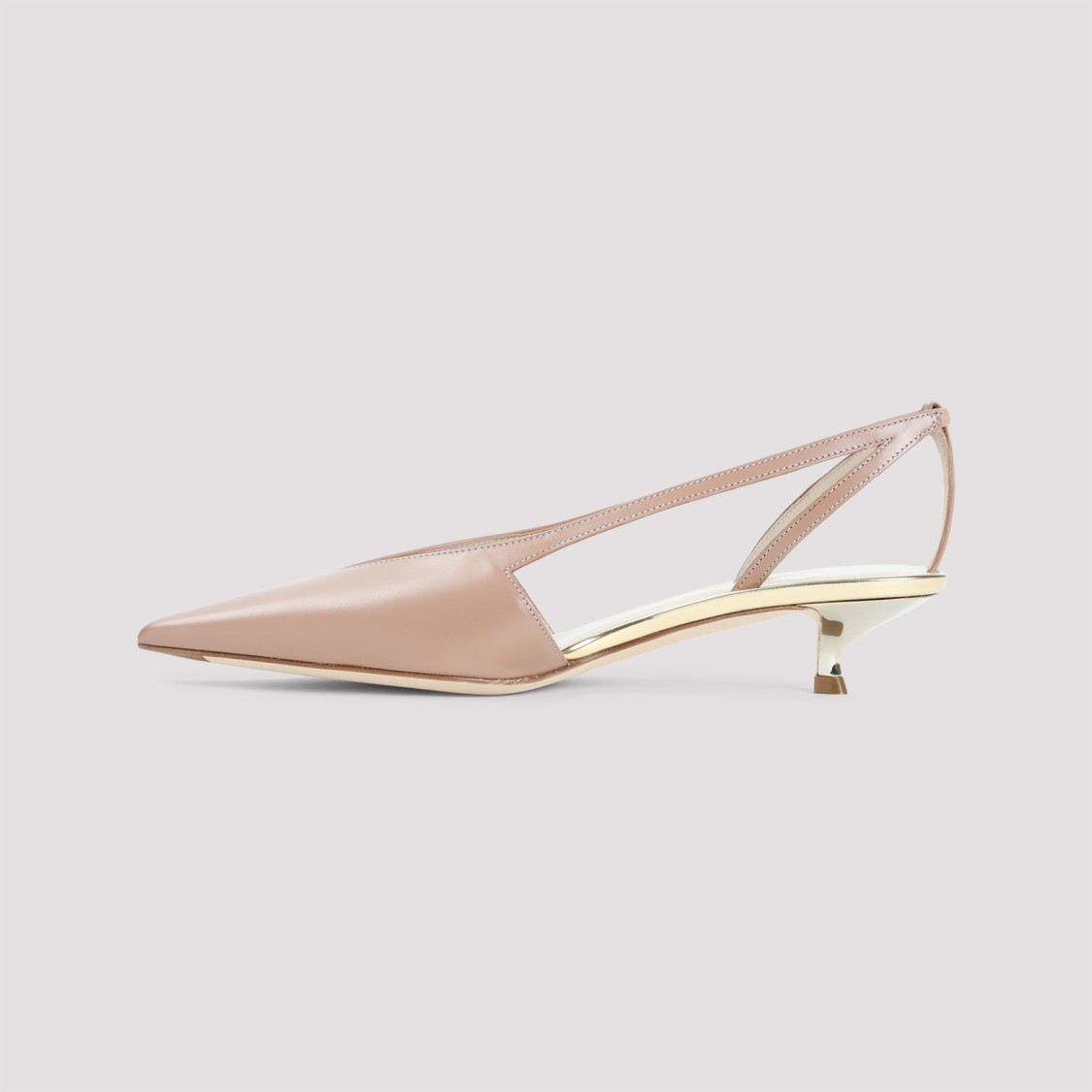 Shop Giorgio Armani Pink Calf Leather Pumps