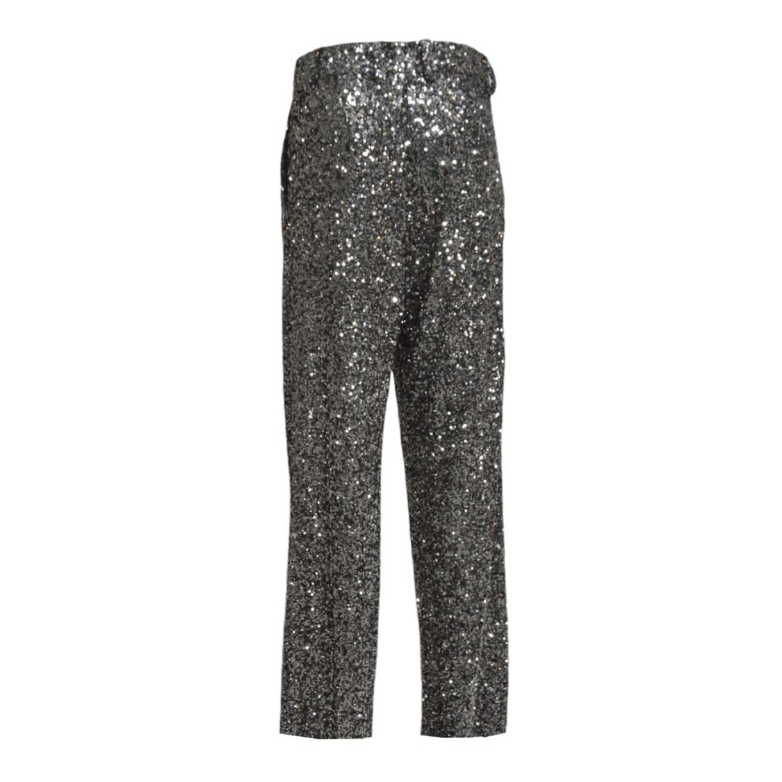 Nine Minutes Straight-leg Pants With Micro Sequin Detailing