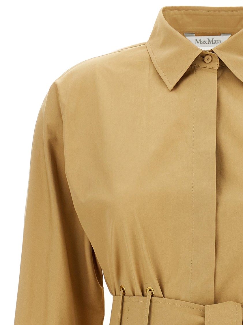 Max Mara Beige Juglas Shirt In Brown