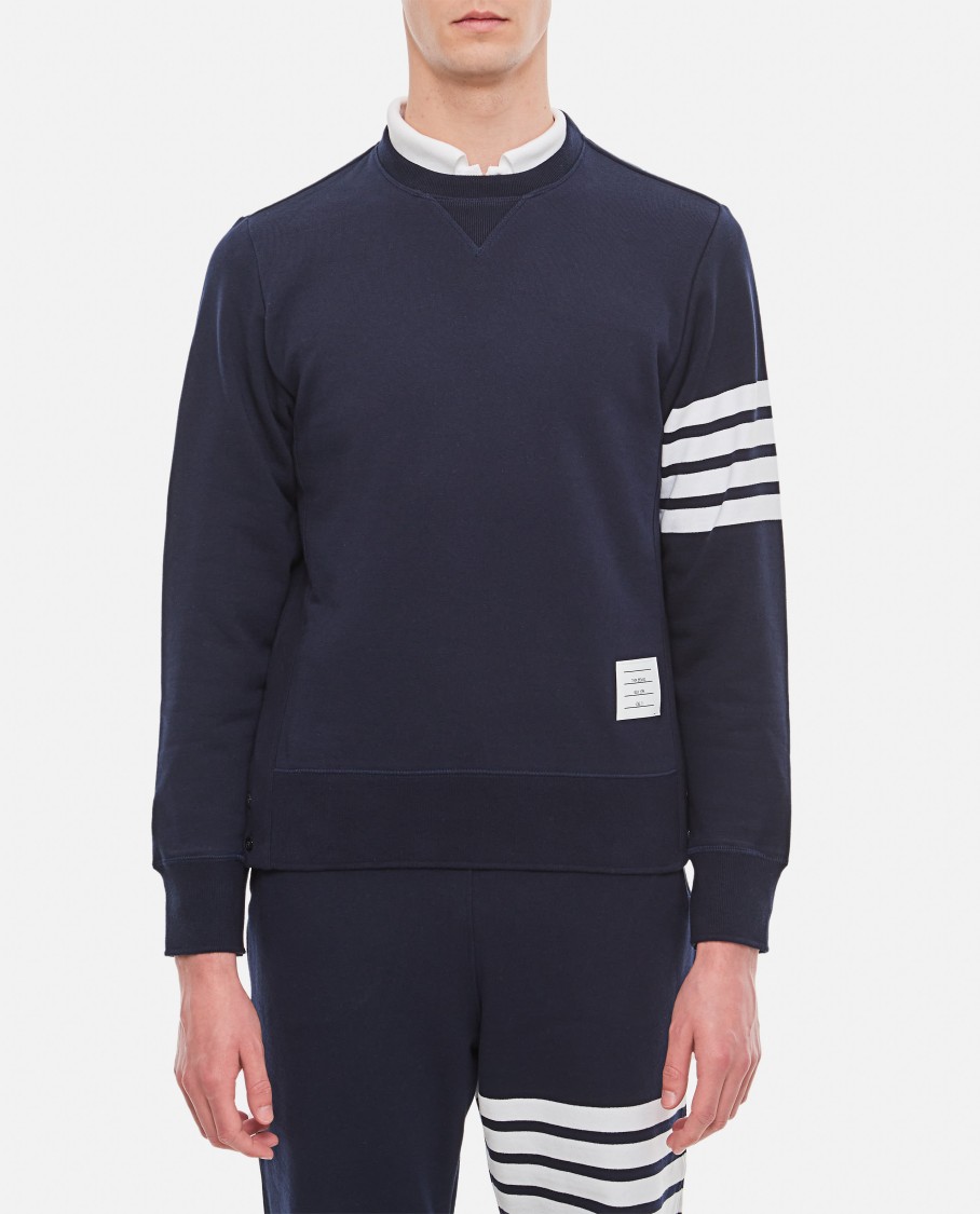 THOM BROWNE THOM BROWNE CLASSIC SWEATSHIRT IN CLASSIC LOOPBACK 4 BAR