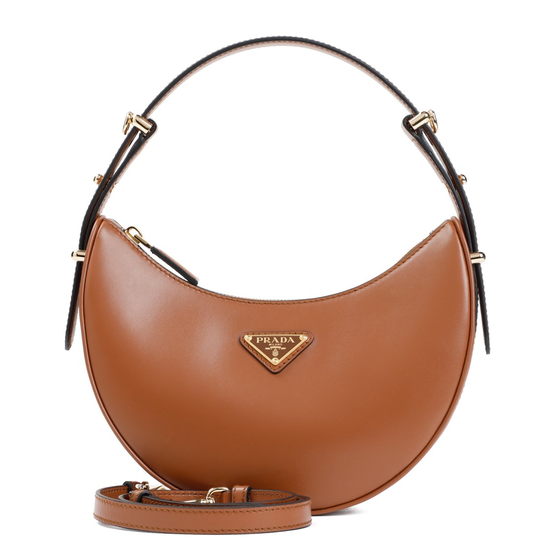 Prada Re-nylon And Leather Medium Top-handle Bag With Padlock