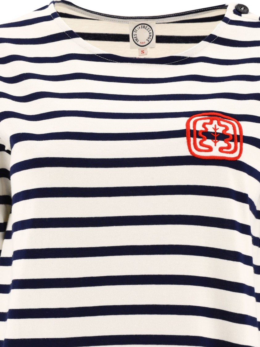 Ines De La Fressange Horizontal Stripe T-shirt In Multi